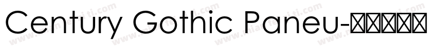 Century Gothic Paneu字体转换